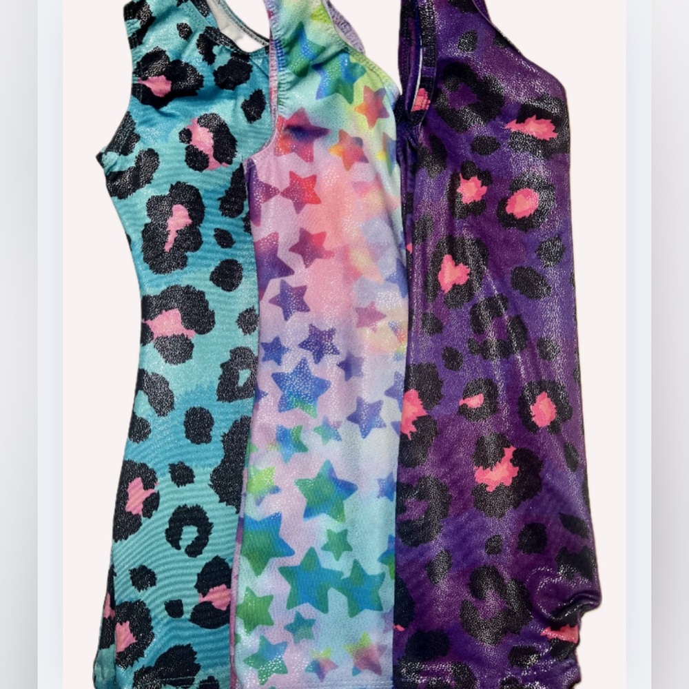 Colorful Animal and Star Print Leotards